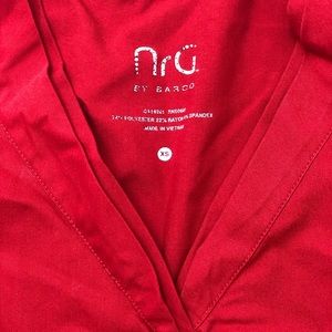 Nrg by Barco Red Scrub Set